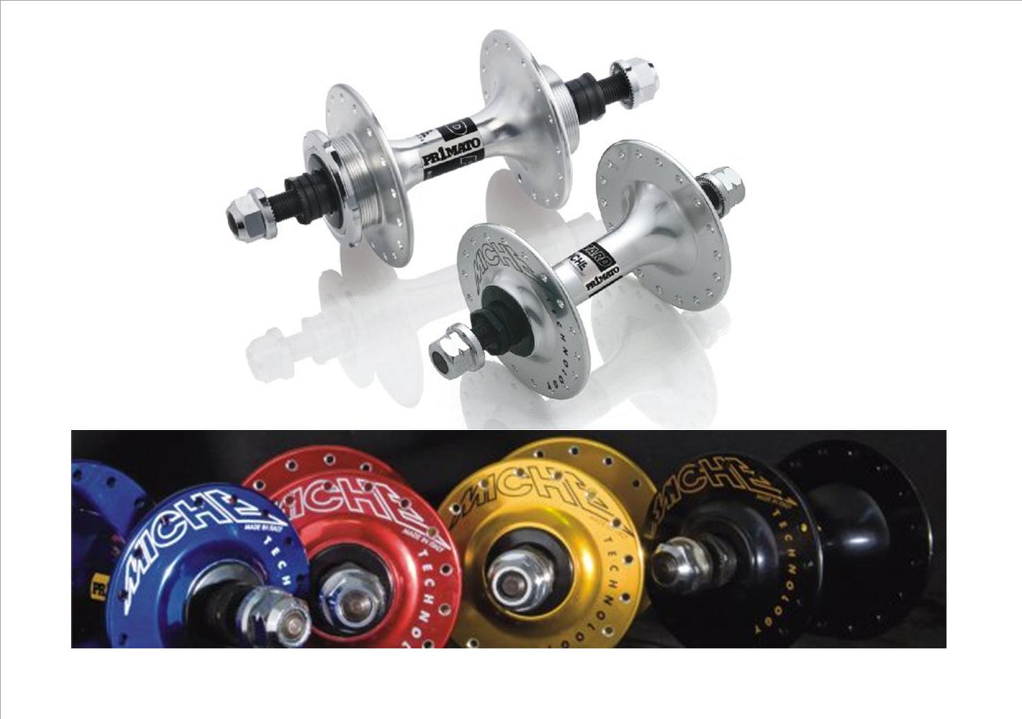 Primato Pista Hub Set 32-hole Fixed SILVER