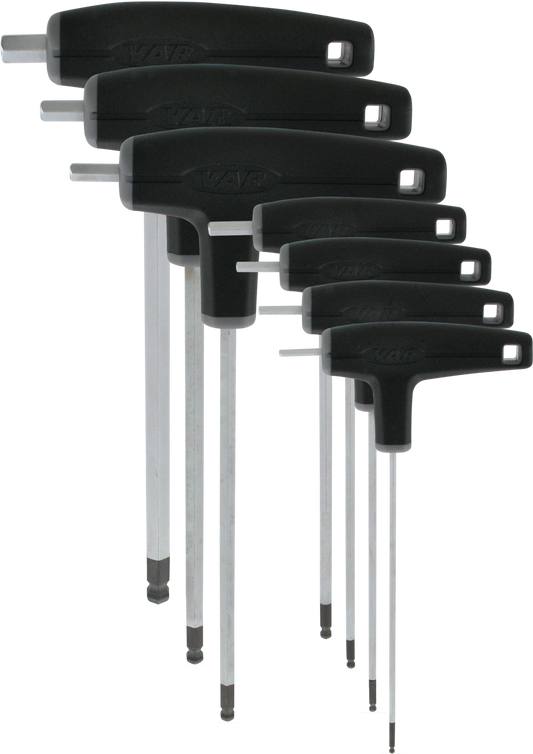CL-18100-02/08 Set of 7 P-Handle Hex Wrenches Ball-End
