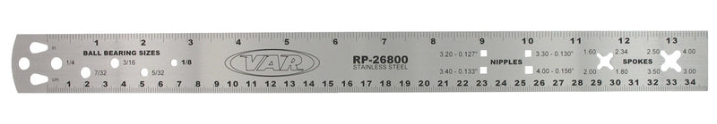 Spoke & Nipple Gauge - Staight Edge/Scale