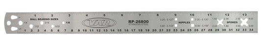 Spoke & Nipple Gauge - Staight Edge/Scale